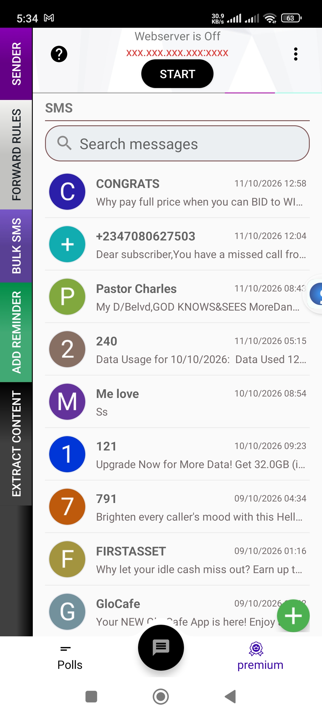 Messages & SIM